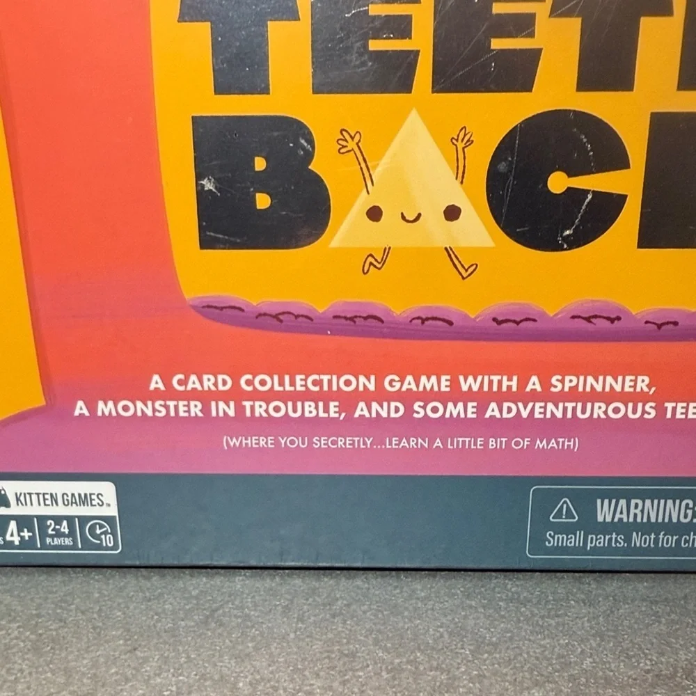 NEW! I Want My Teeth Back Kids Card Game